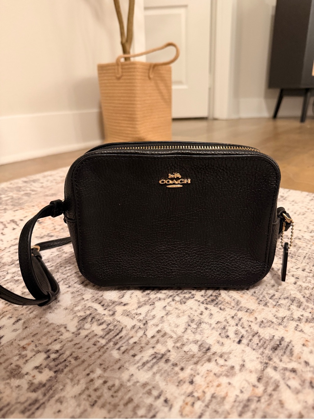 Coach Black Leather Crossbody Bag